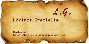 Lőrincz Graciella névjegykártya